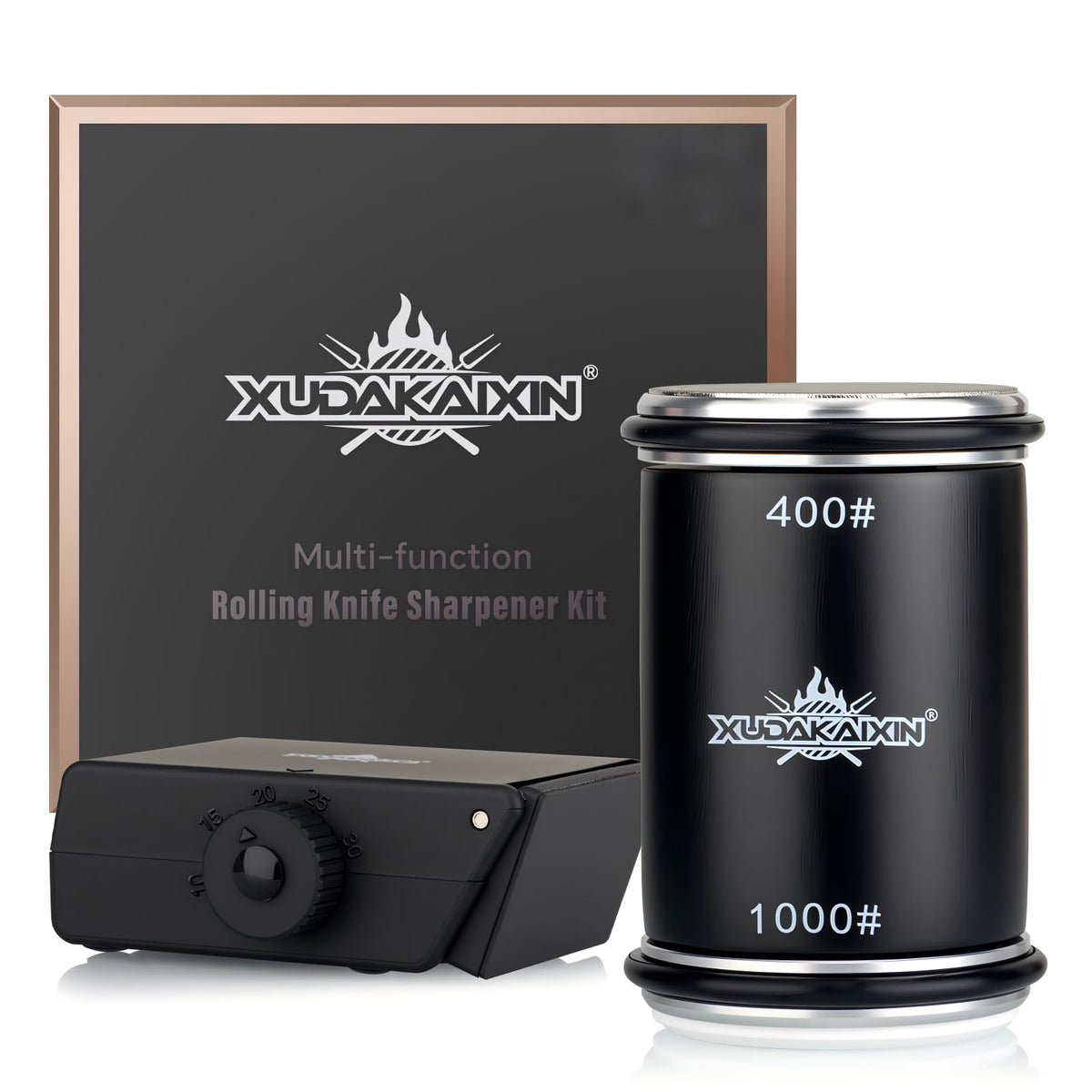 XUDAKAIXIN afilador rodante con cinco ángulos para precisión en la cocina