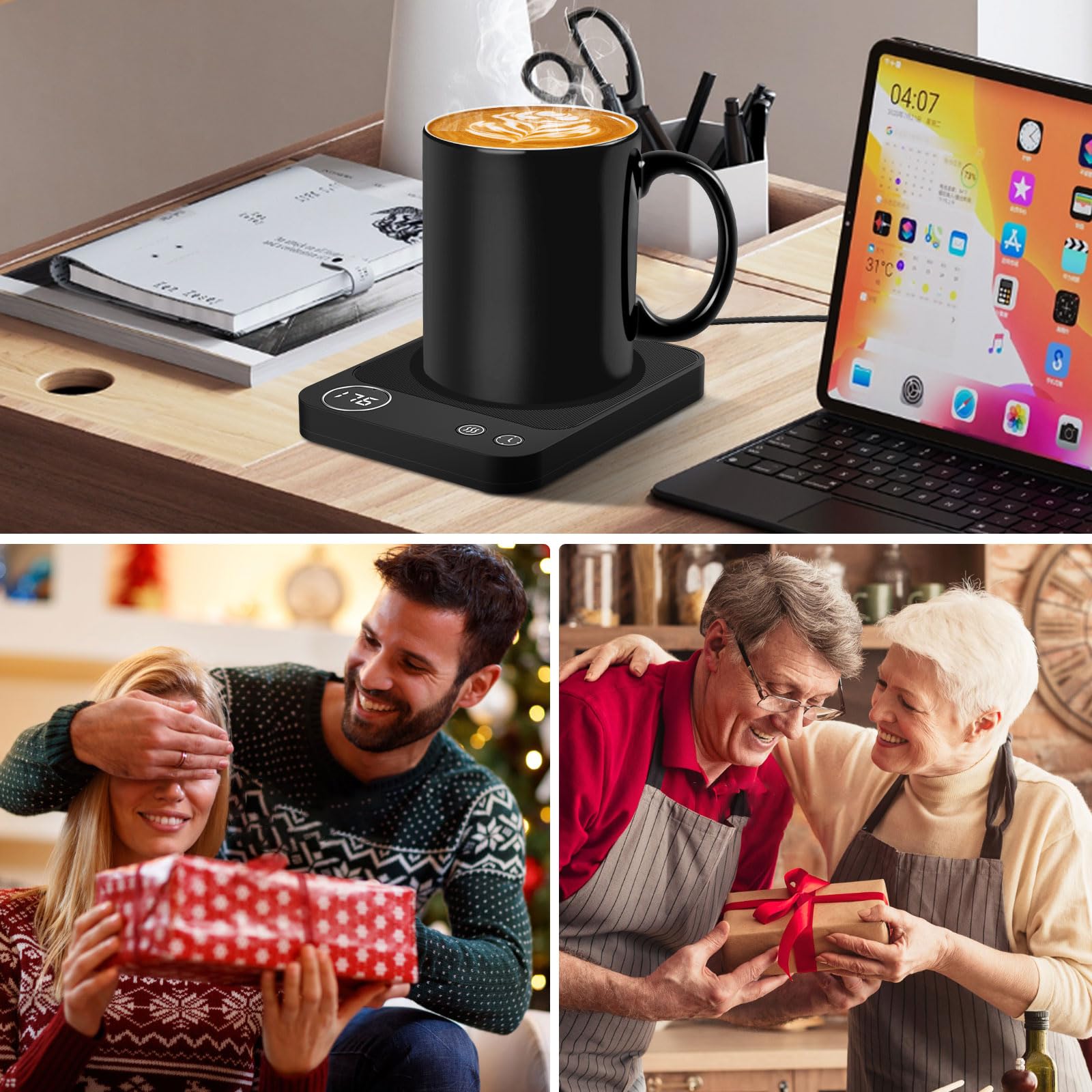 Regalo de invierno práctico con Xuetan calentador de tazas para beber.