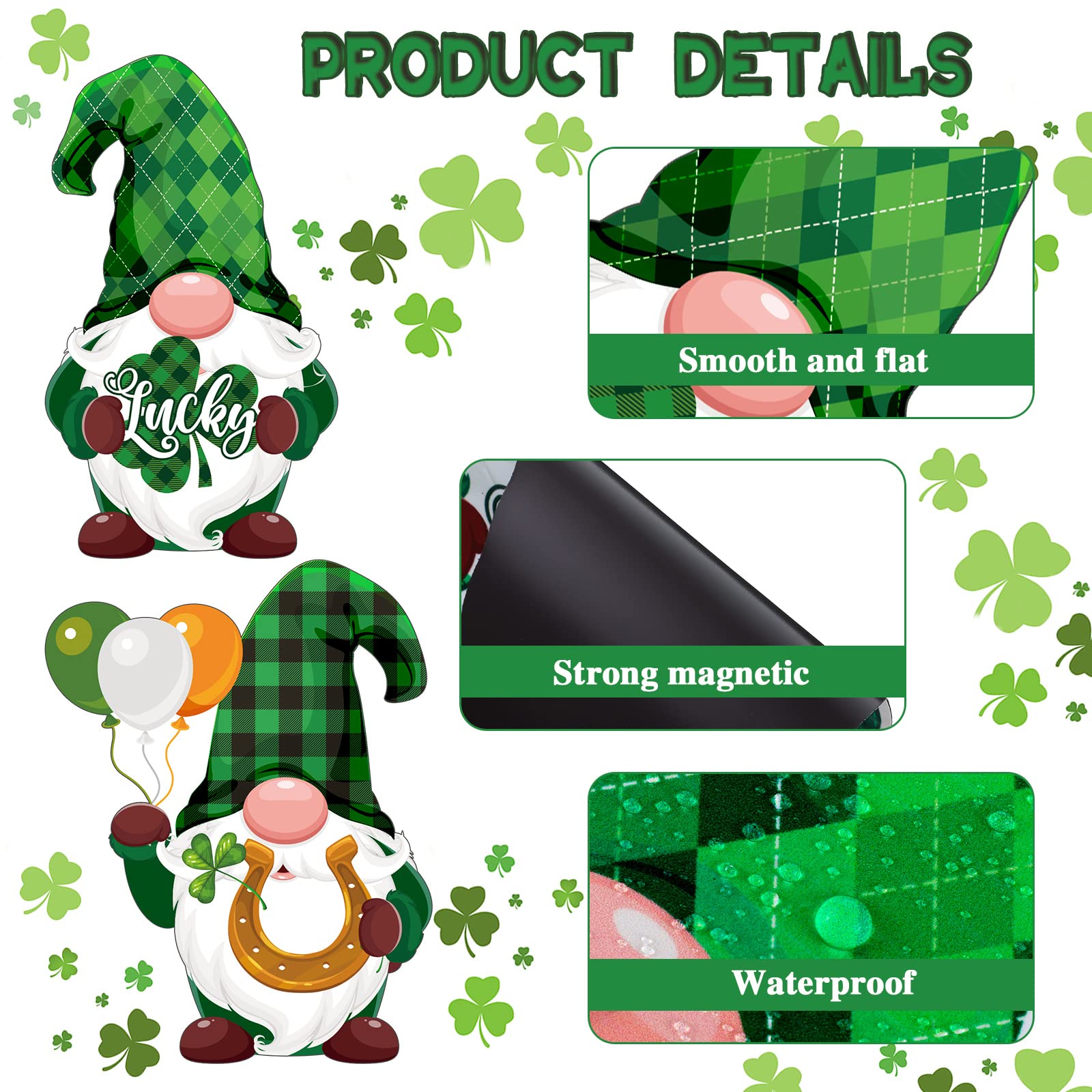 Imanes decorativos Xuhal con gnomos, regalo festivo para la familia