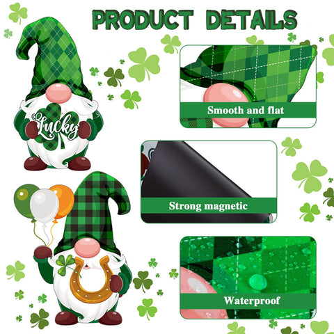 Imanes decorativos Xuhal con gnomos, regalo festivo para la familia