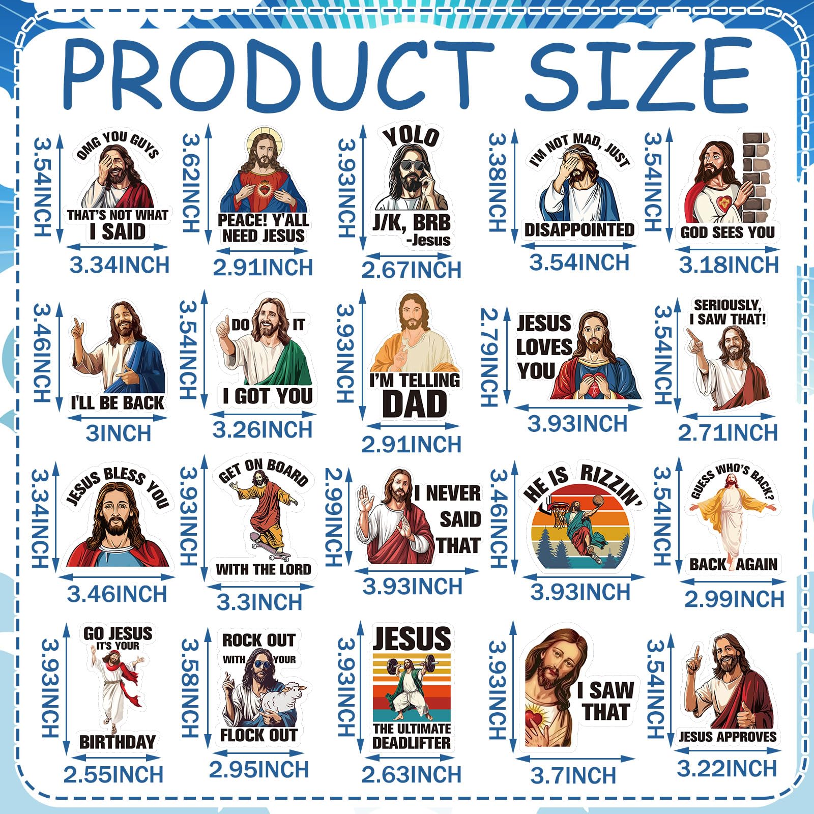 Imán religioso Xuhal con cita de Jesús, ideal para recordatorios diarios.