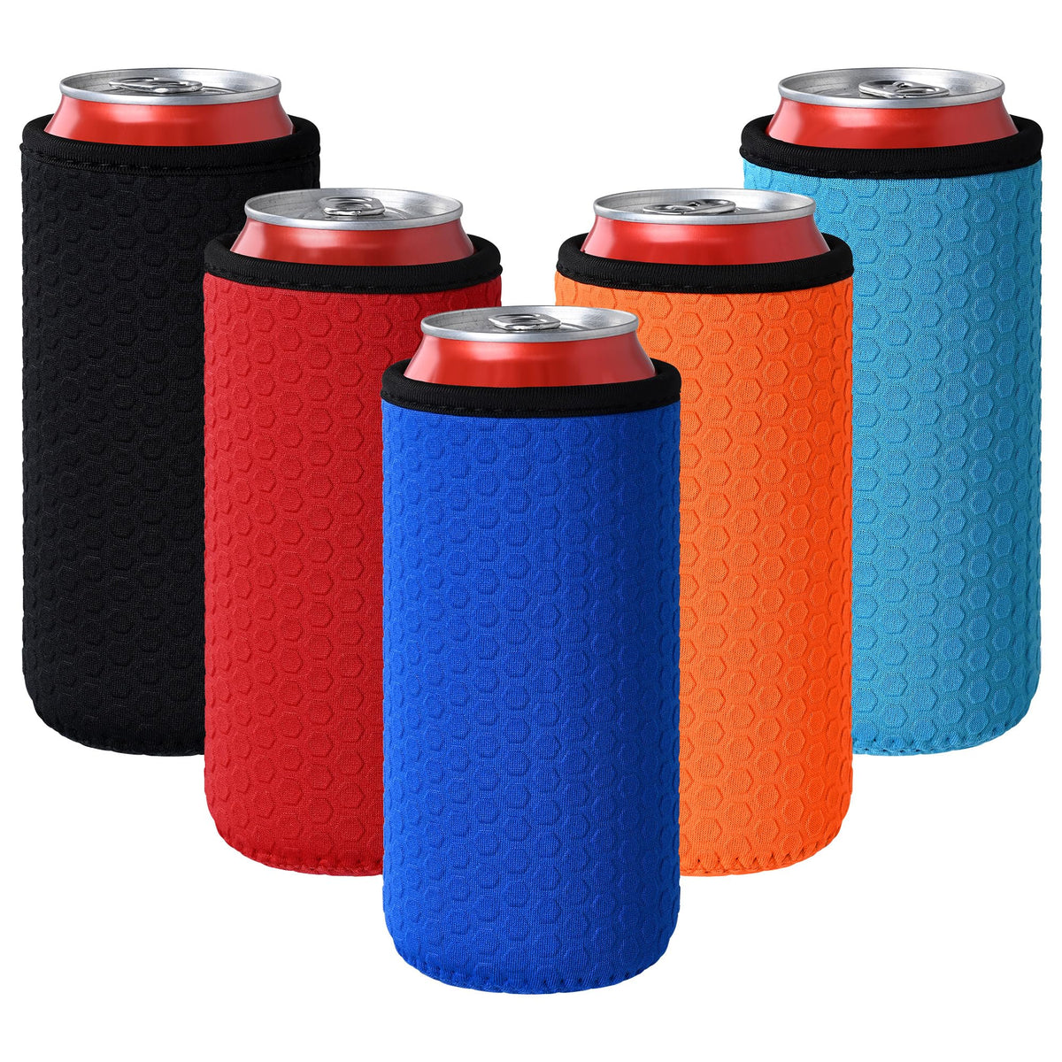 Xumbtvs funda aislante para lata 16oz, mantiene fría la bebida y evita condensación.