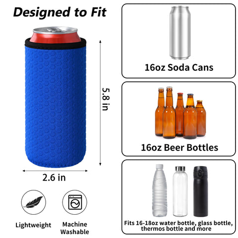 Xumbtvs funda aislante 16oz, se adapta a latas, botellas y thermos.