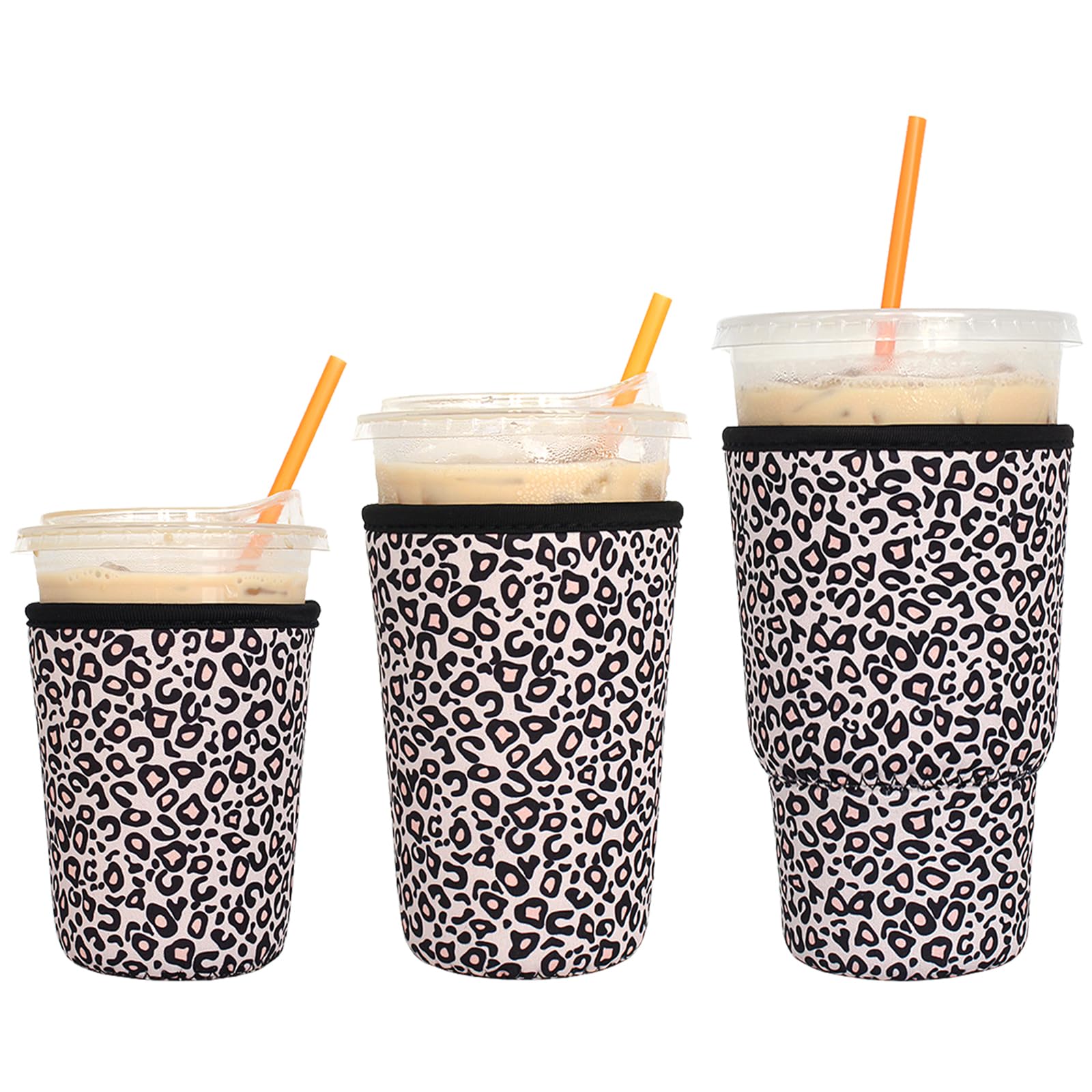 Xumbtvs funda aislante Leopardo: mantiene la bebida fría y evita condensación