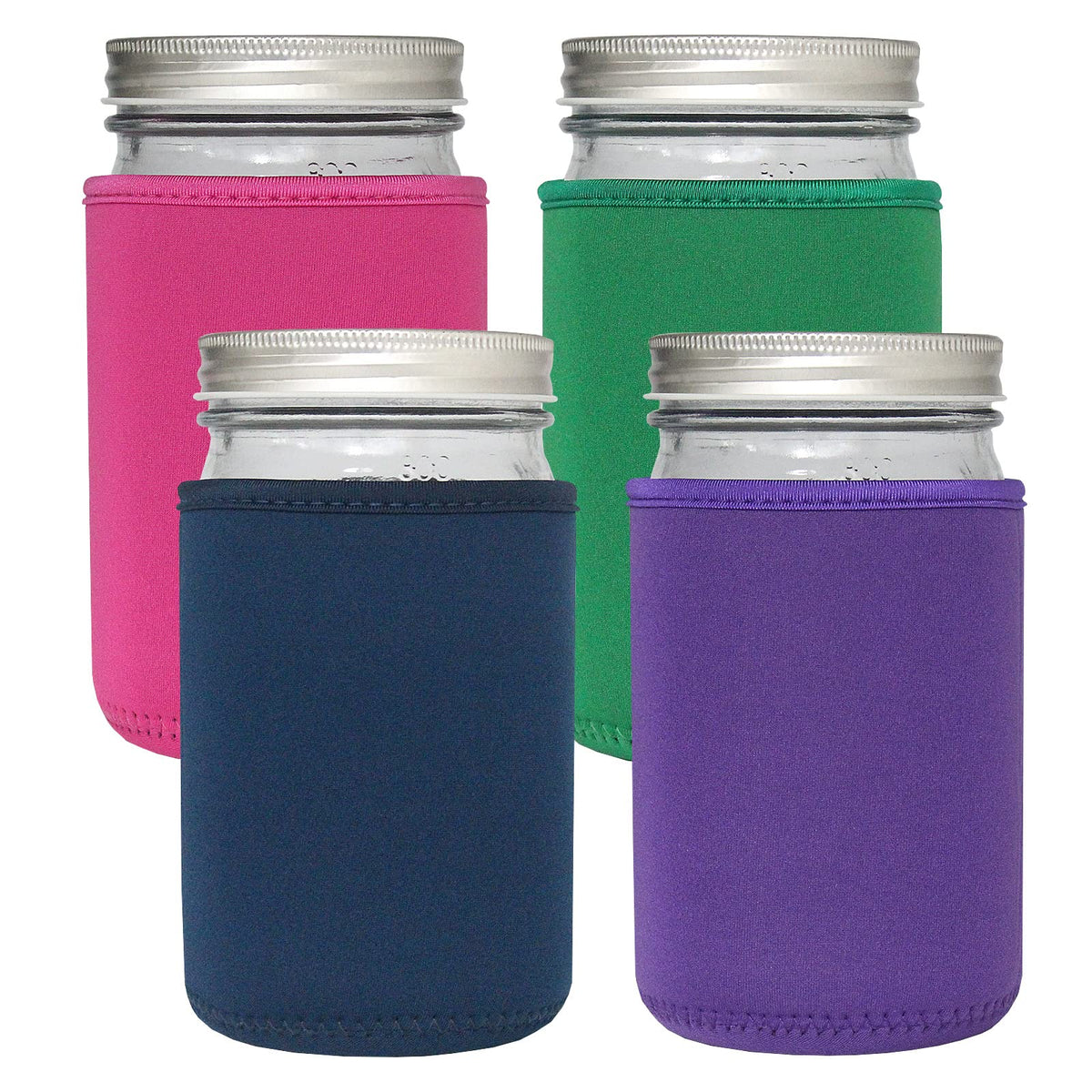 Xumbtvs manga aislante neopreno tarro Mason 32oz, mantiene bebidas frías por más tiempo.