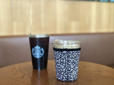 Xumbtvs funda aislante para bebidas frías con estilo Leopardo