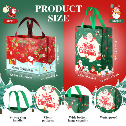 Bolsas de Xuniea con diseño de Santa Claus para envolver regalos