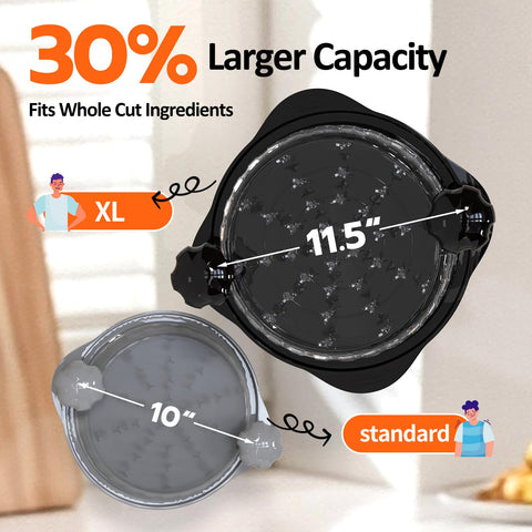 XUPAINC XL11.5 mango ergonómico negro facilita maniobras rápidas