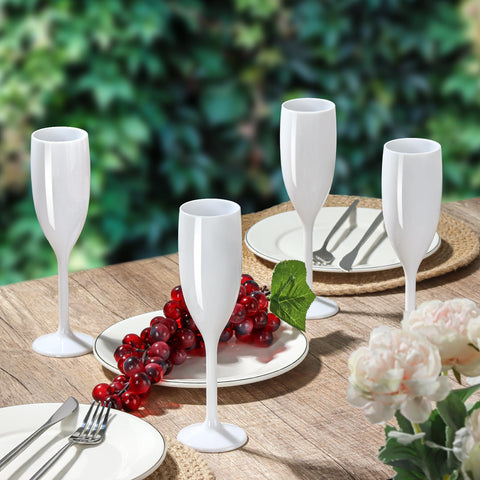 Copa de champagne acrílica XUWAIDSGN, altura 21 cm, estética elegante.