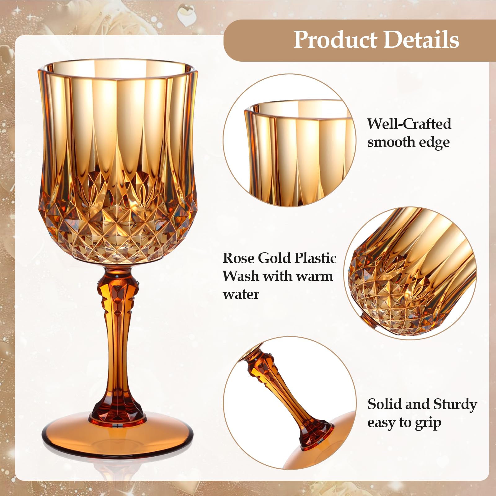 Conjunto de 16 vasos XUWAIDSGN con estilo cristal para entretener.