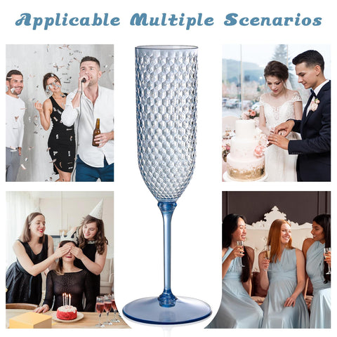 Regalo elegante de XUWAIDSGN con copas champagne para anfitriones.