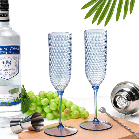 Tallo desmontable de copa champagne XUWAIDSGN para limpieza y almacenamiento.