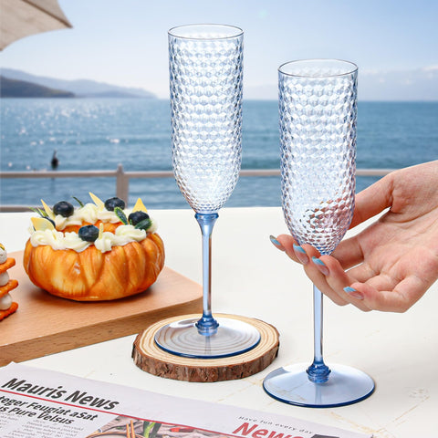 Vaso de plástico claro que parece cristal, de XUWAIDSGN.