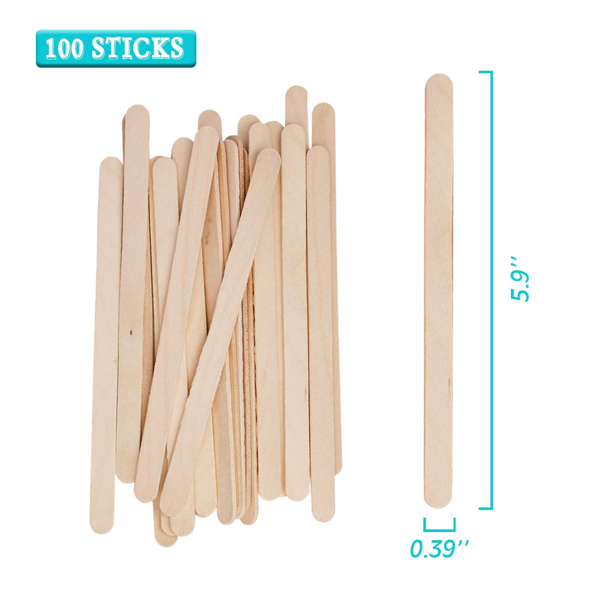Bastones de madera XUXU para mezclar pinturas y resinas.