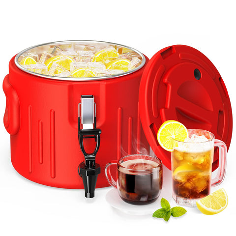 XVEZUA dispensador de 2 galones con interior acero 304 para enfriar bebidas.