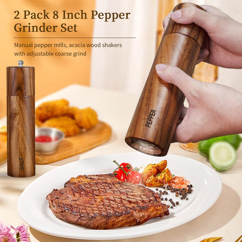 Conjunto de dos molinillos XWXO, regalo ideal para la cocina.