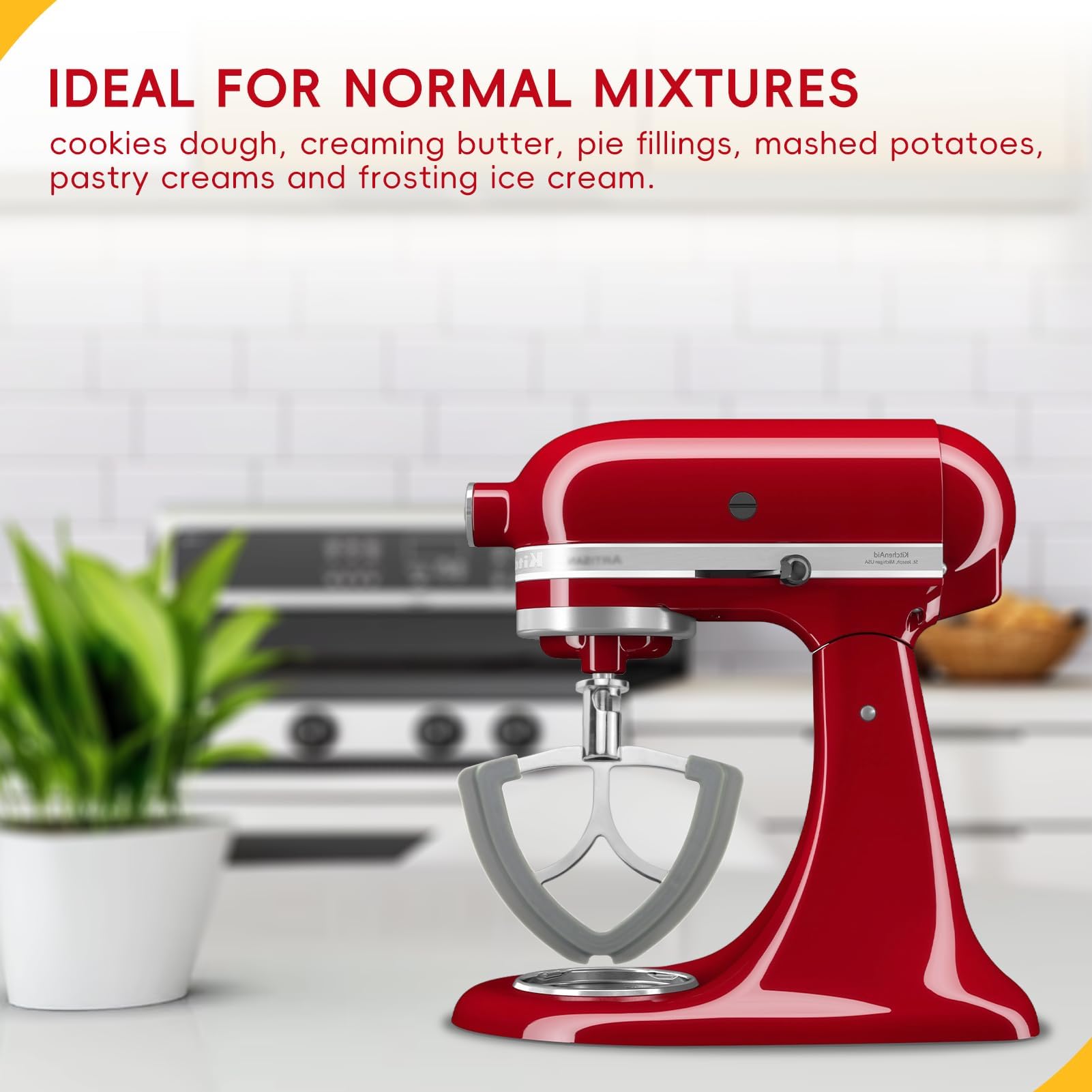Xxiong Flex Edge Beater: compatible con varios modelos KitchenAid para mayor versatilidad.