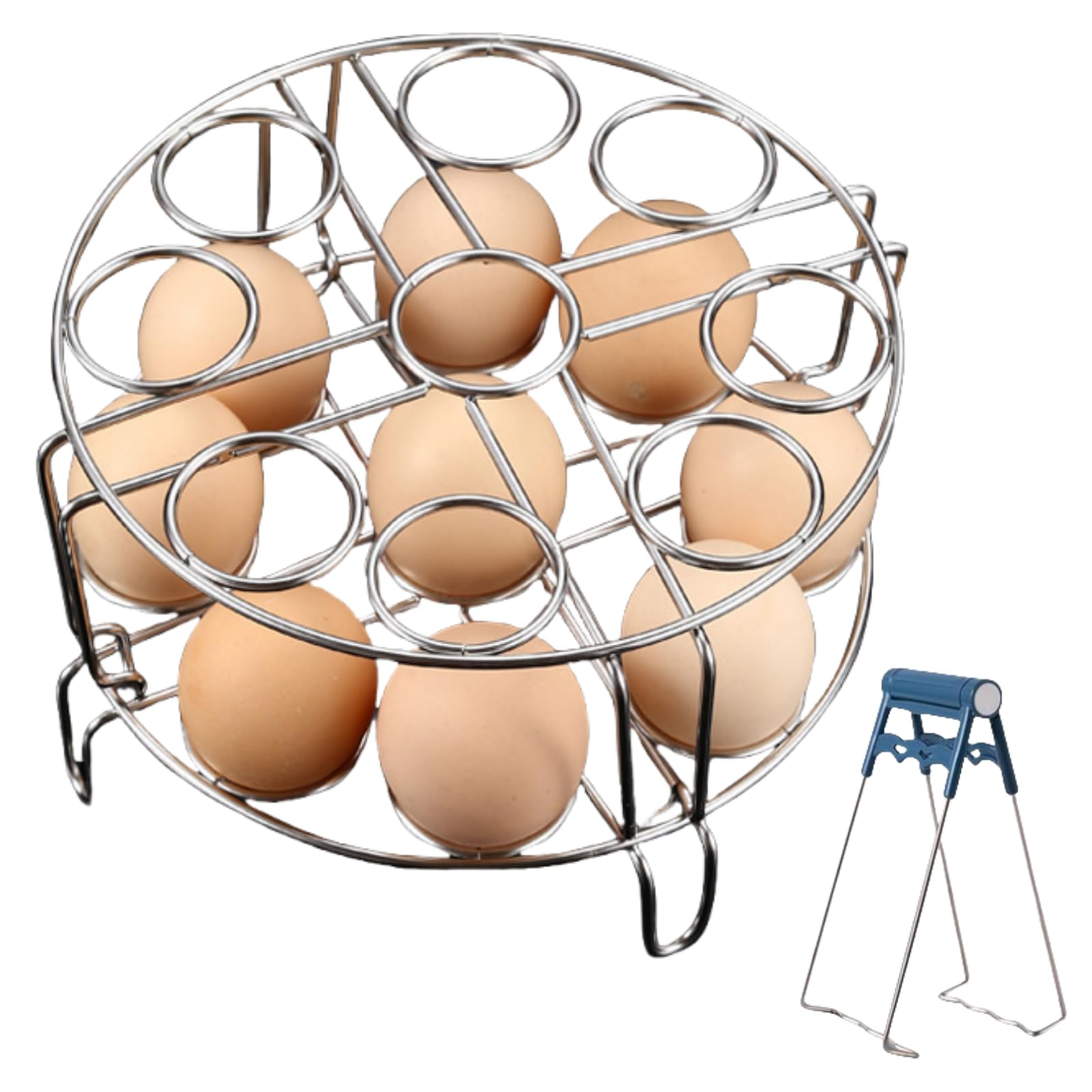 Rejilla de vapor para huevos de Xxshcdz, permite cocinar varios huevos de forma estable.