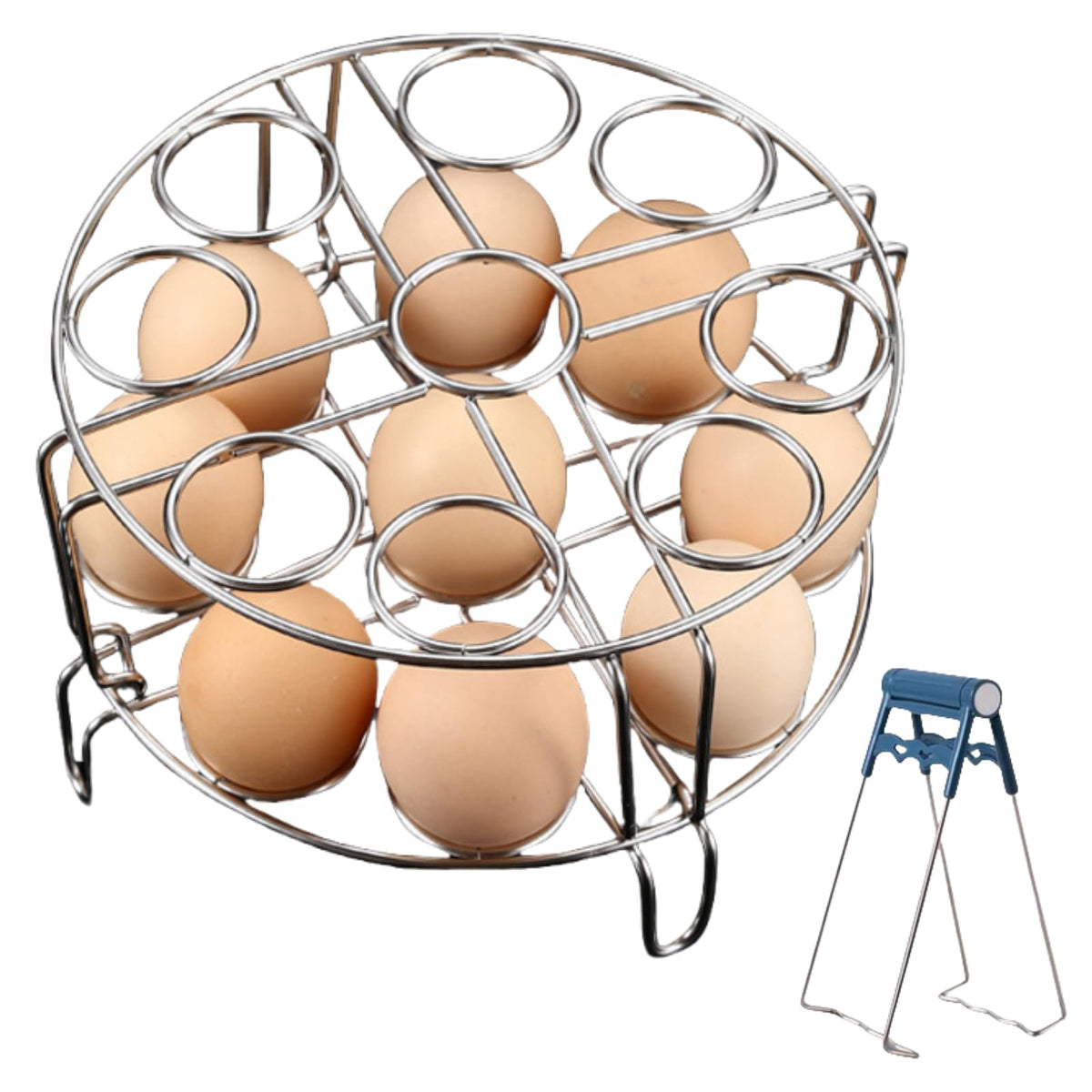 Rejilla de vapor para huevos de Xxshcdz, permite cocinar varios huevos de forma estable.