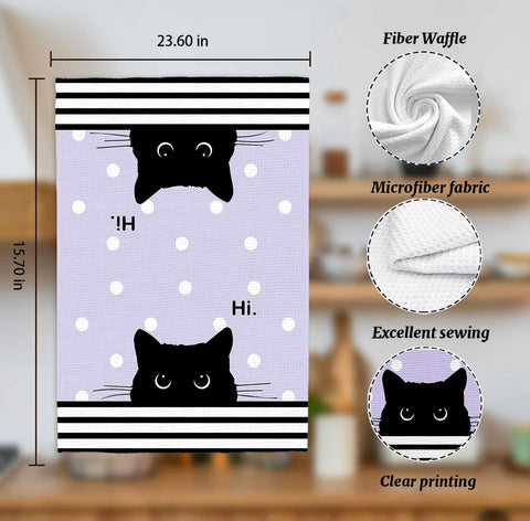 Regalo perfecto para amantes de gatos con toallas XYDEG