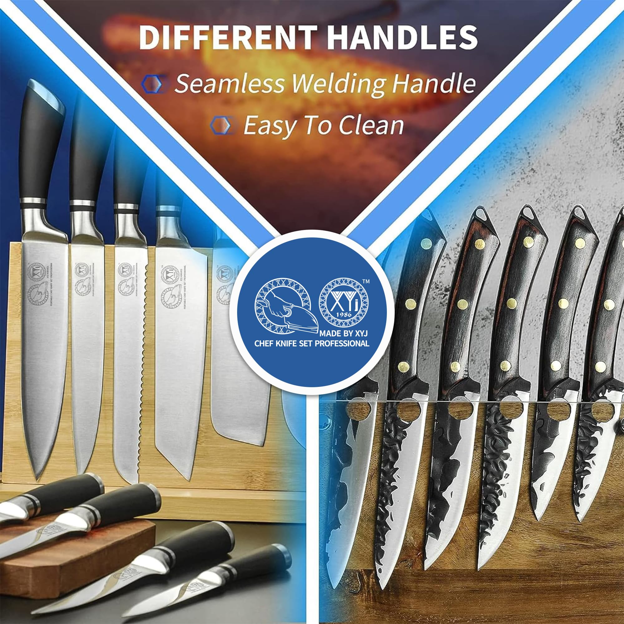 Cuchillo nakiri XYJ de 6,5 pulgadas para cortes precisos de verduras