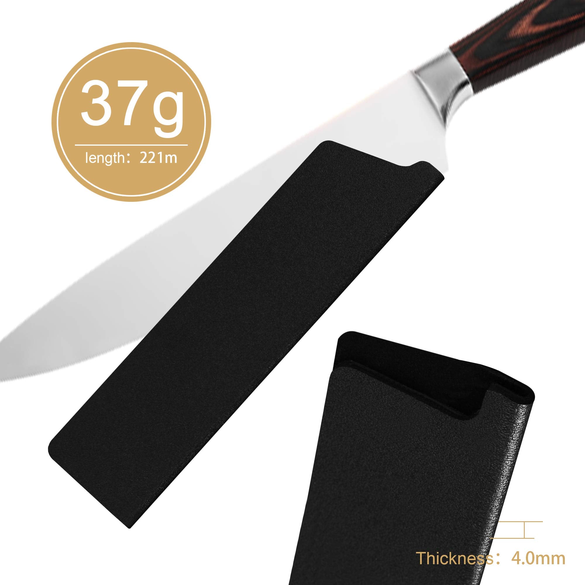 Material libre de BPA XYJ ABS para cuchillo de 8 pulgadas, opción segura.