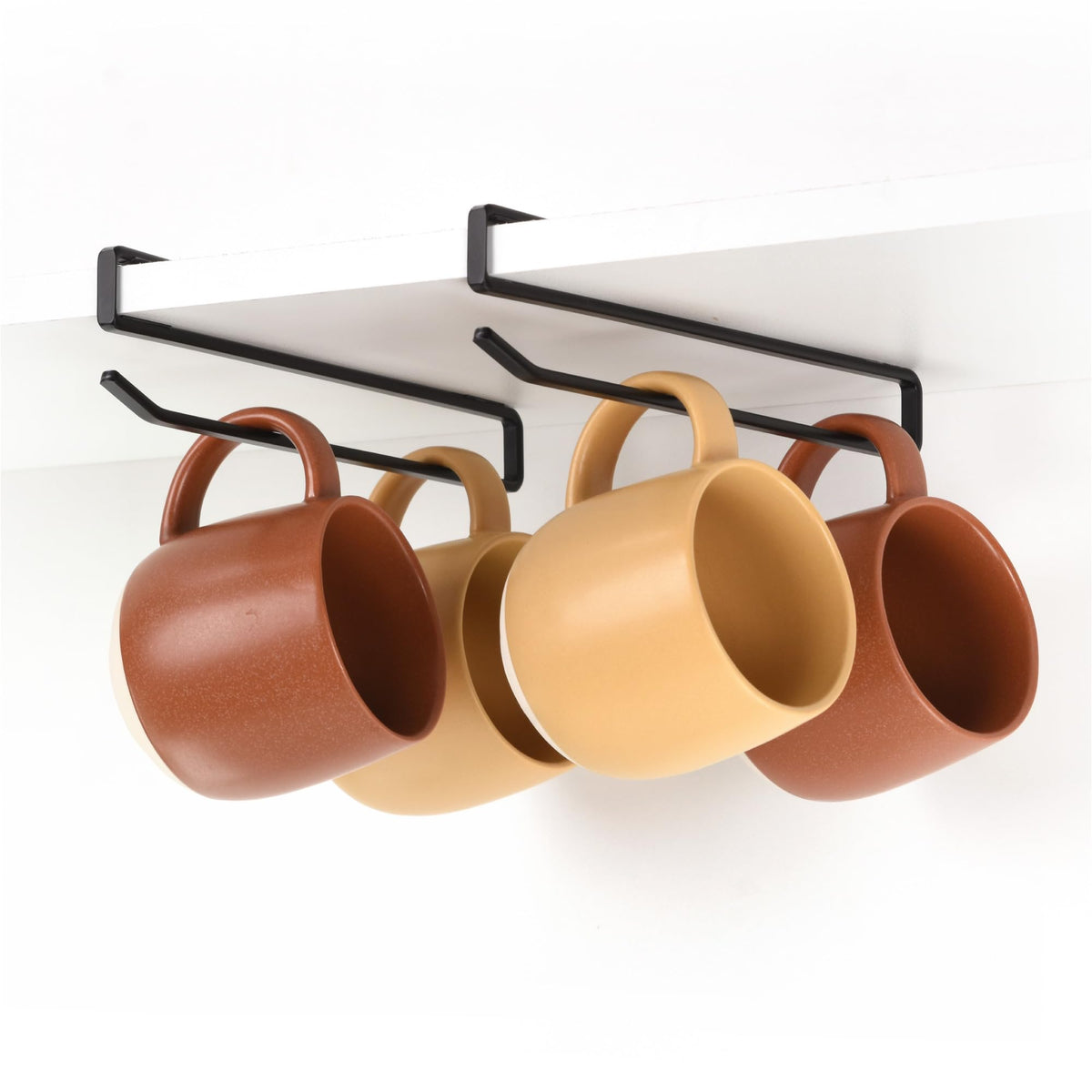 xympo gancho tazas gabinete pack 2: solución de ahorro de espacio para tus tazas.