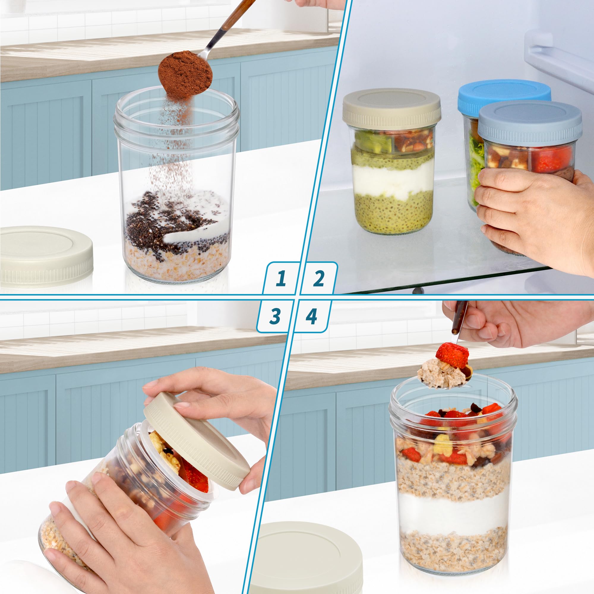 Xyptorix: usos versátiles para avena, yogur y pudín