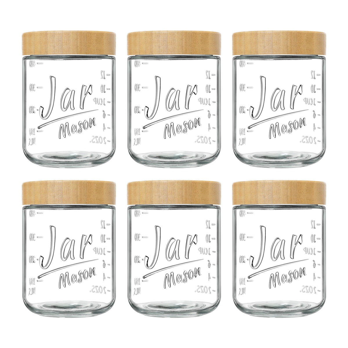 Tarros de vidrio Xyptorix para avena nocturna, listos para llevar al trabajo.