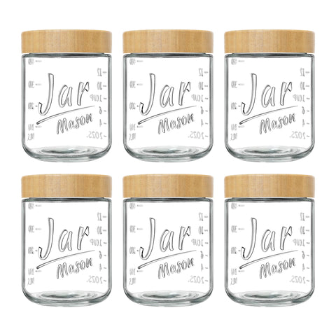 Tarros de vidrio Xyptorix para avena nocturna, listos para llevar al trabajo.