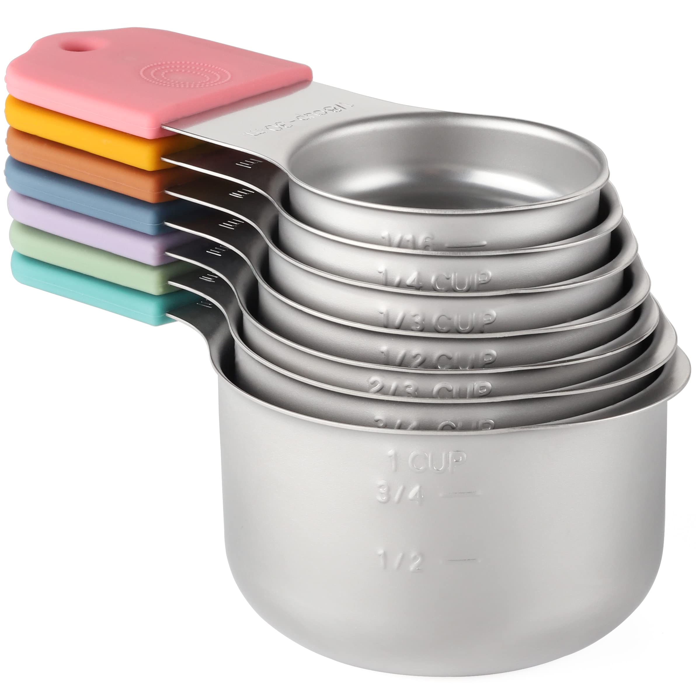 X-zrew medidores de 7 piezas en acero inoxidable para cocina.
