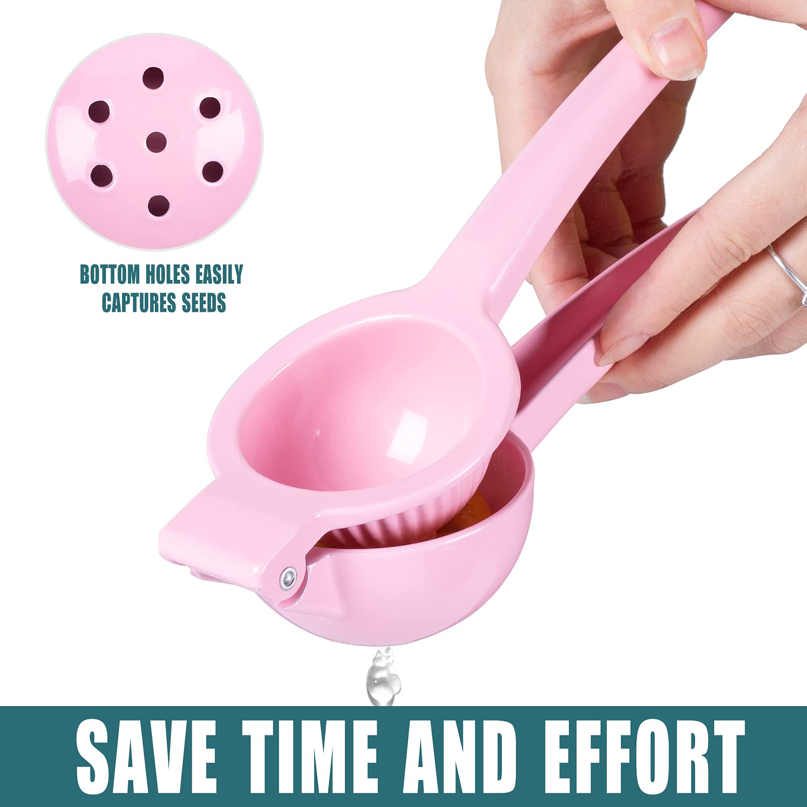 Y-me exprimidor fácil de limpiar rosa sin desorden