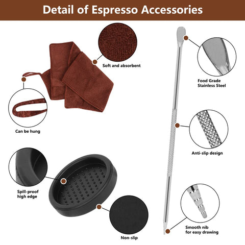 Cuchara de mezcla Y-Step para remover el café con estilo.