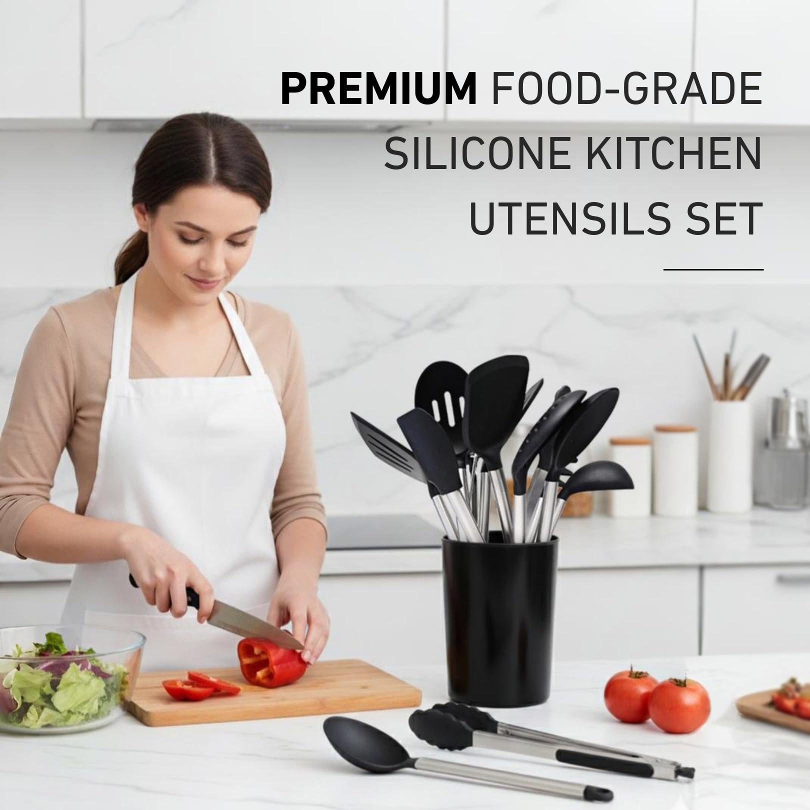 Tijeras de cocina Y TOP PRODUCTS con mango reforzado para cortes precisos.