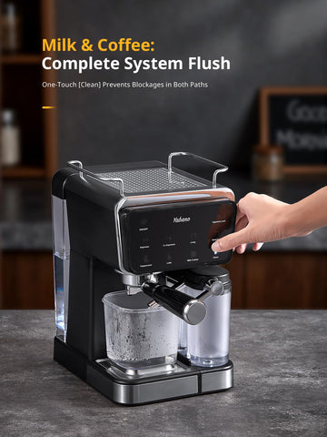 Yabano experiencia barista en casa con una sola pulsación.