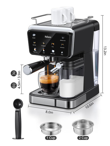 Yabano función de enfriamiento para bebidas heladas y espresso.