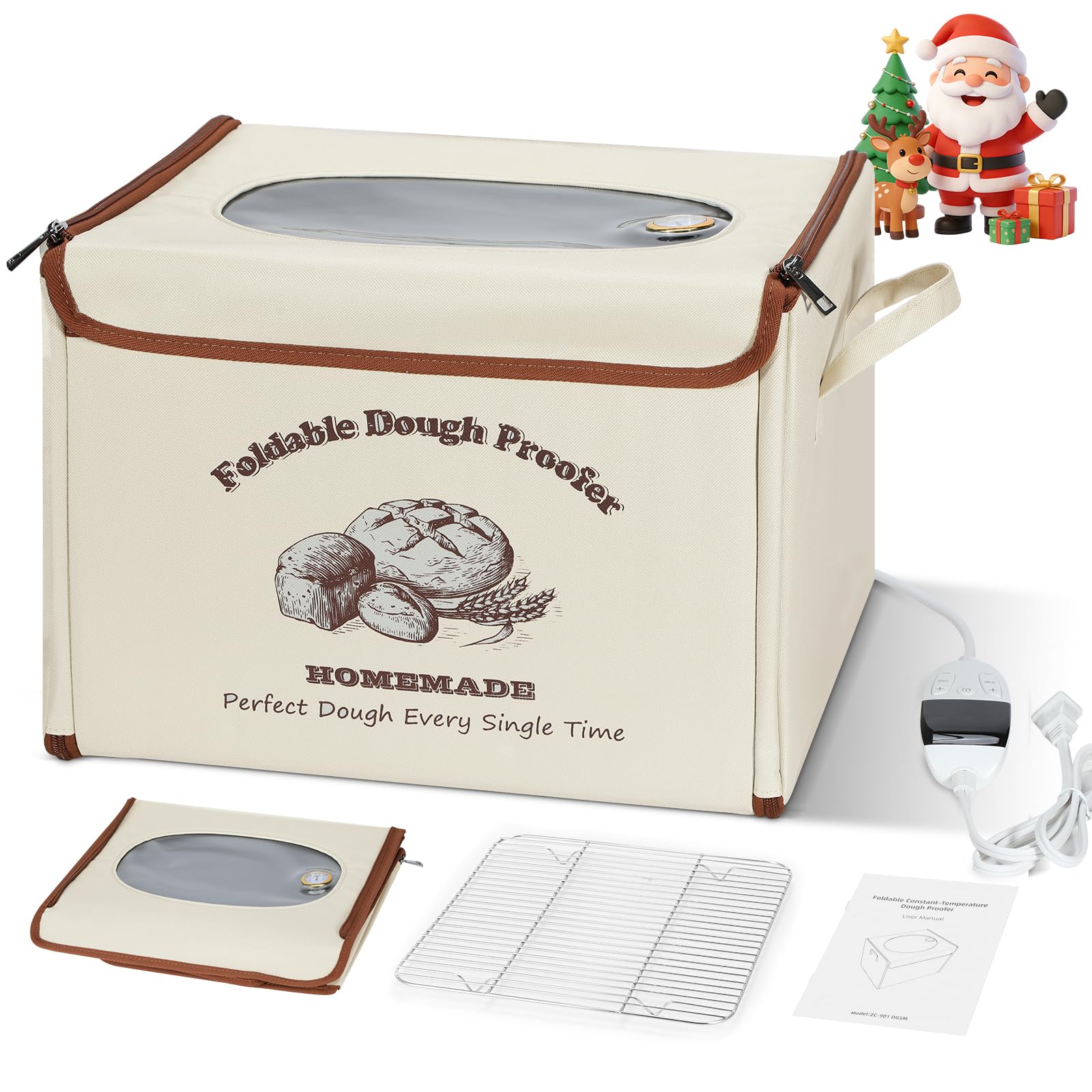 Caja de fermentación plegable Yacumx para pan en casa.