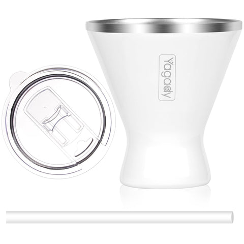Yagady martini tumbler de acero inoxidable, diseño elegante para disfrutar en casa.