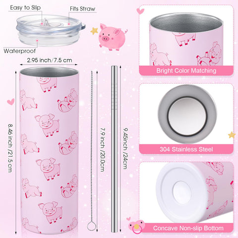 Yahenda Tapa transparente para taza con cerdito, evita derrames.