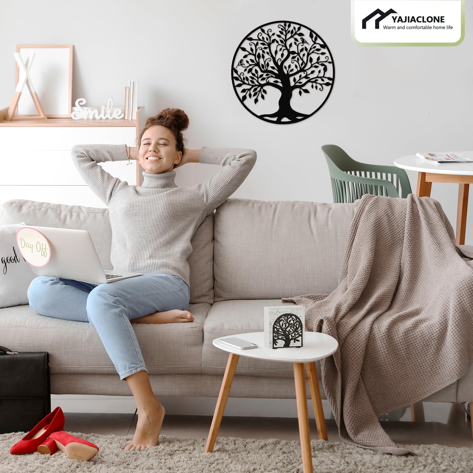 YAJIACLONE diseño arbol de la vida para decoración de hogar y mesa