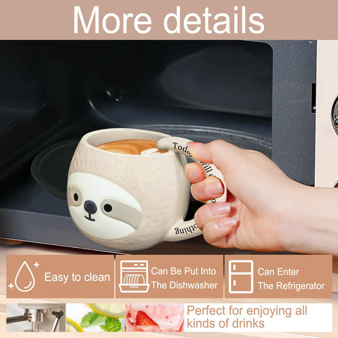 Taza Yalucky 330 ml ideal para desayunos y pausas.