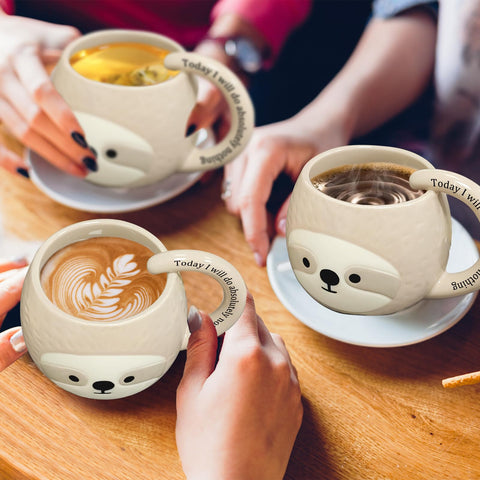 Taza ceramica 3D de Yalucky para ritual cafe.