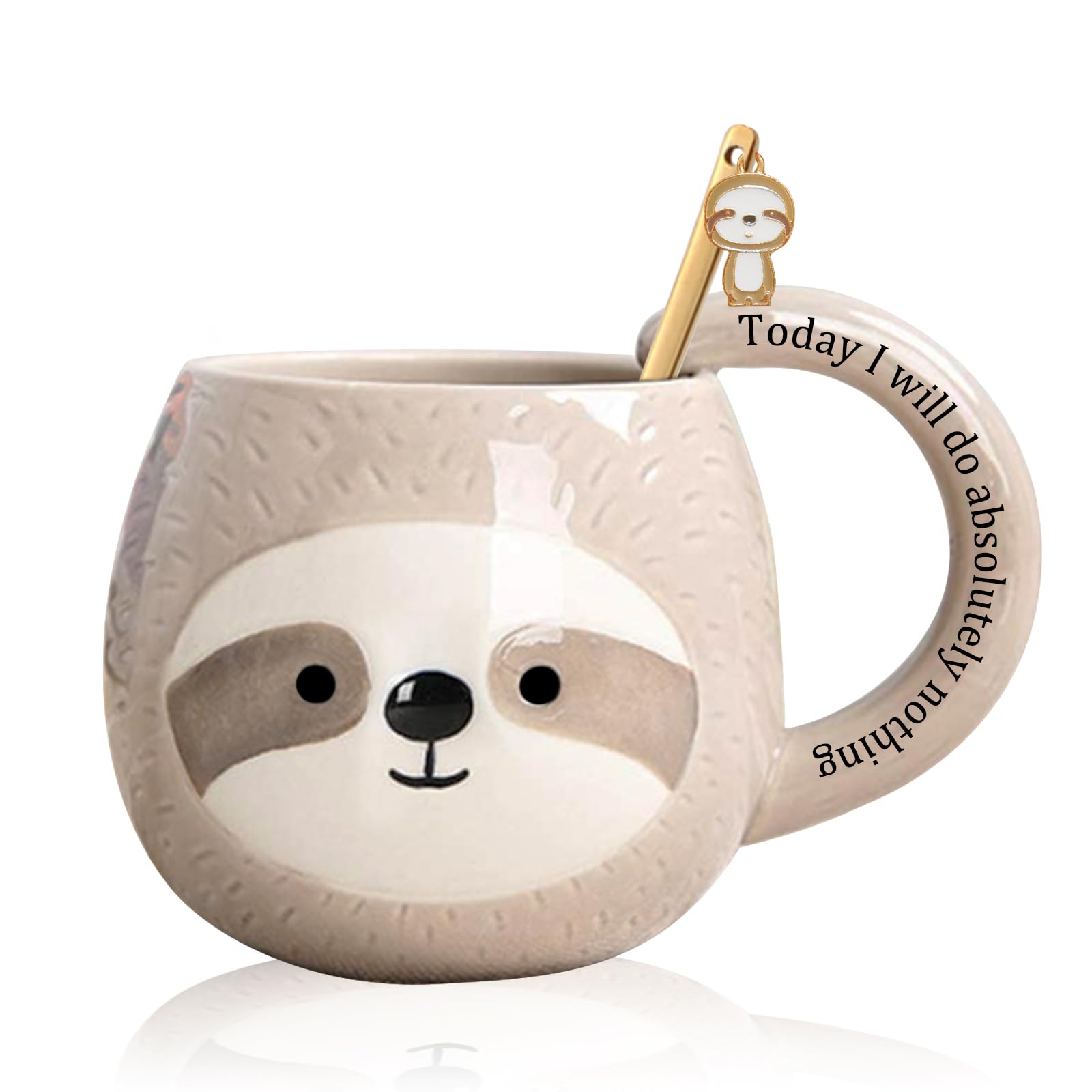 Taza Yalucky con perezoso durmiente para empezar la mañana con café.