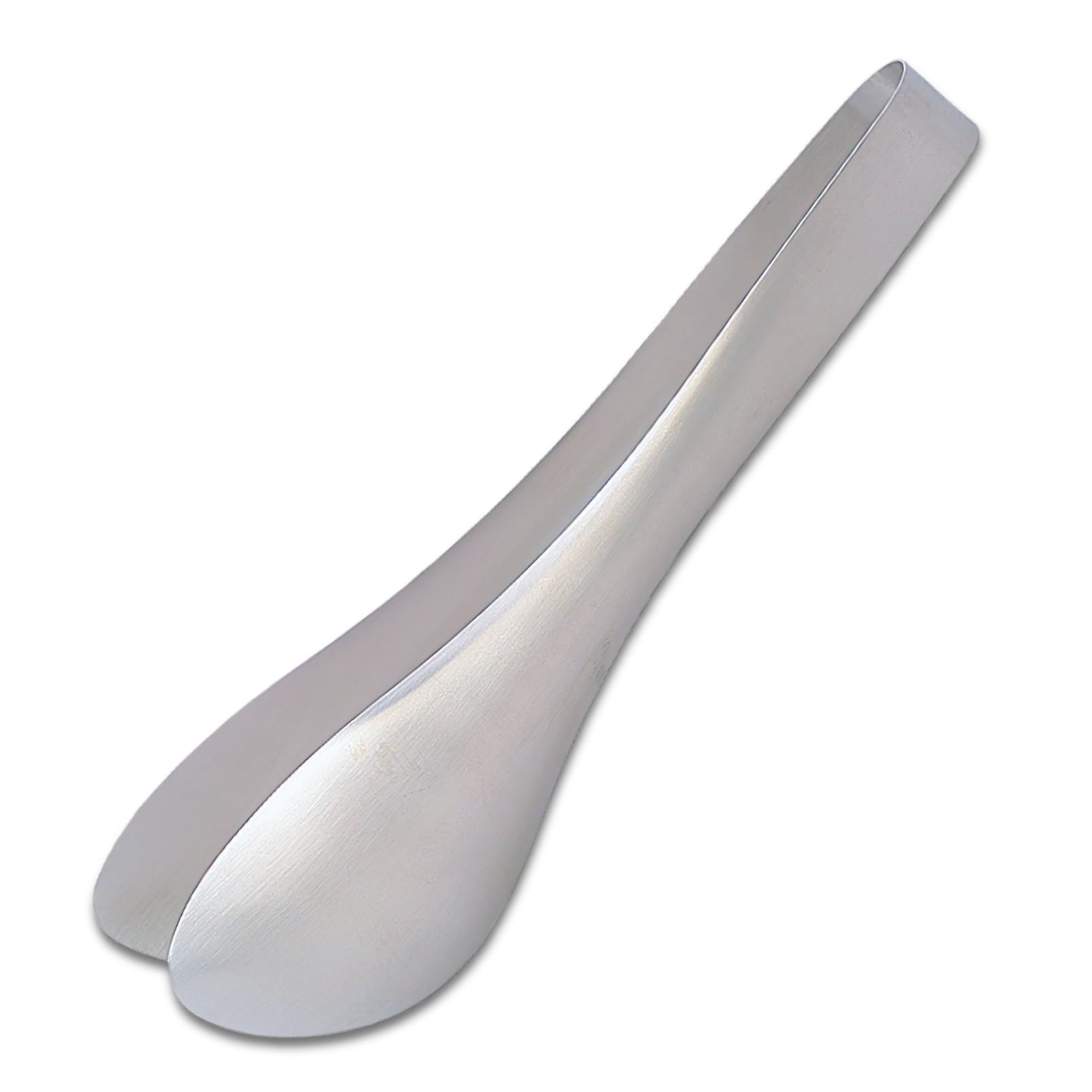 Pinzas Sori Yanagi en acero inoxidable, agarre ergonómico para cocinar.