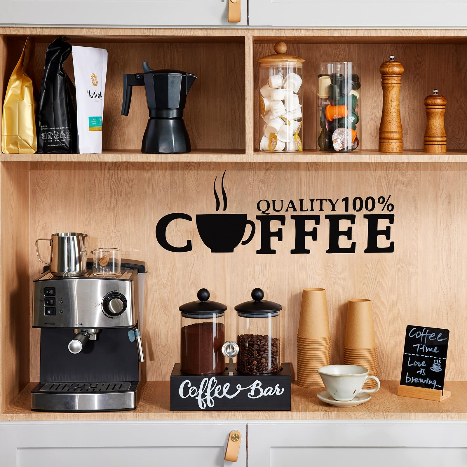 Regalo ideal Yangbaga para entusiastas del cafe, decorativo y funcional.