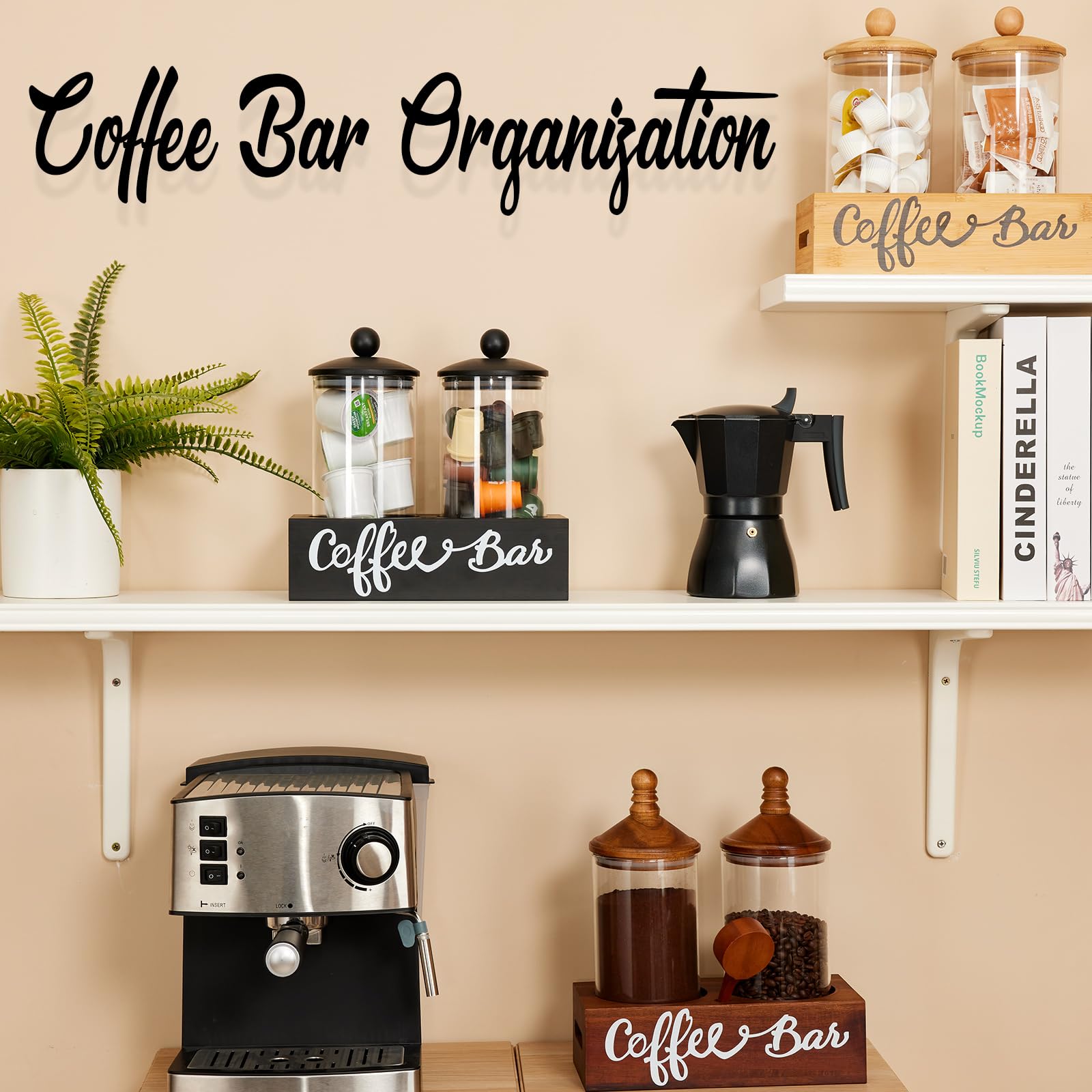 Vidrio transparente Yangbaga que facilita ver el contenido del cafe.