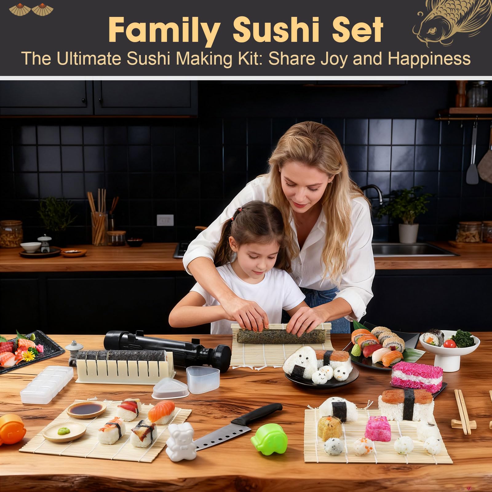YangGien cuchillo de sushi para cortes limpios y precisos.