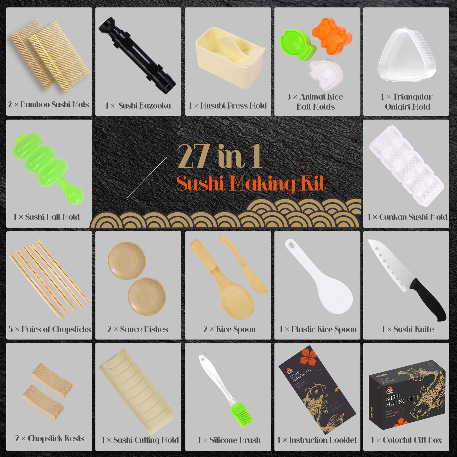 YangGien palillos y accesorios para servir con estilo y limpieza.
