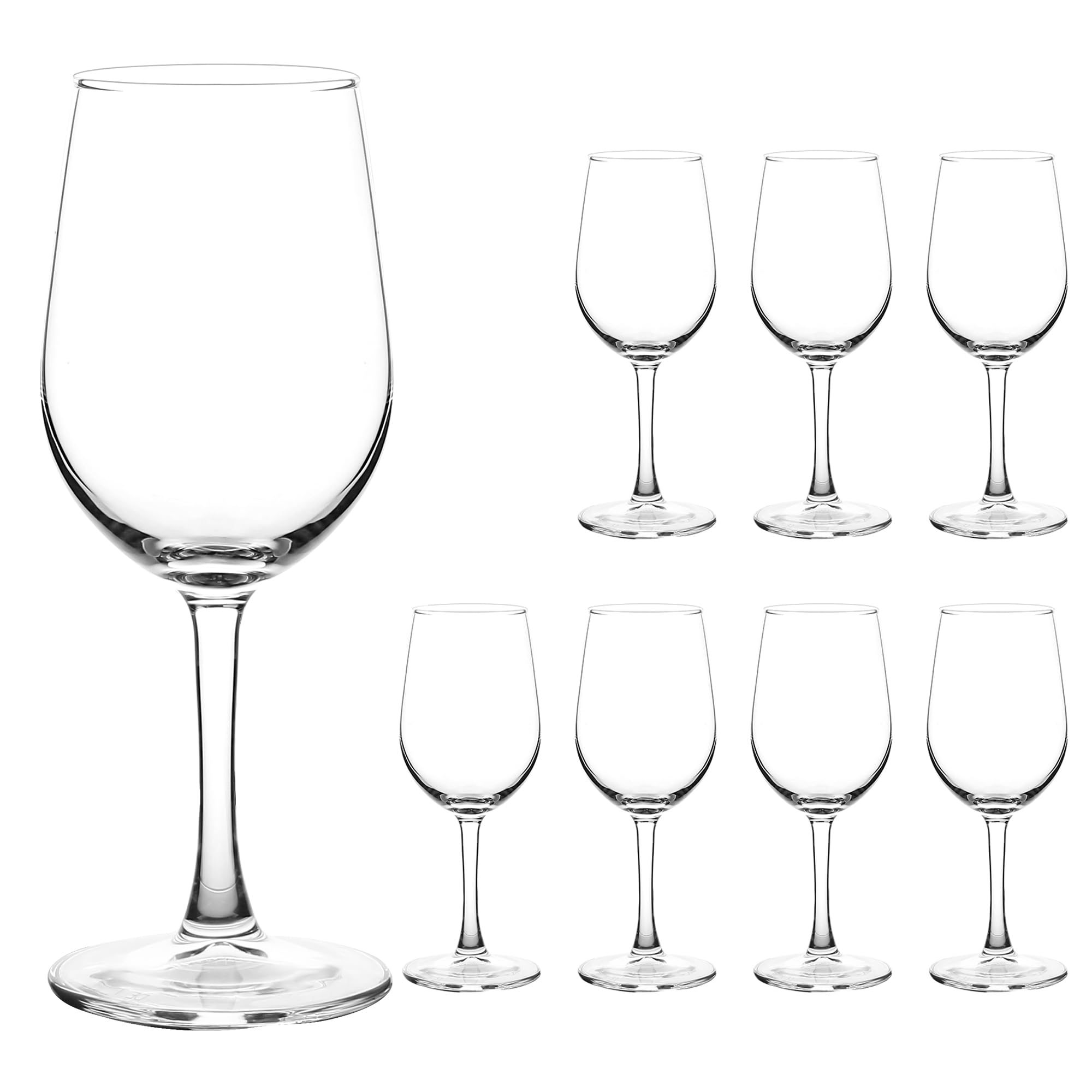 Yangnay copas-vino-clasicas-8-piezas: ideales para cenas elegantes.