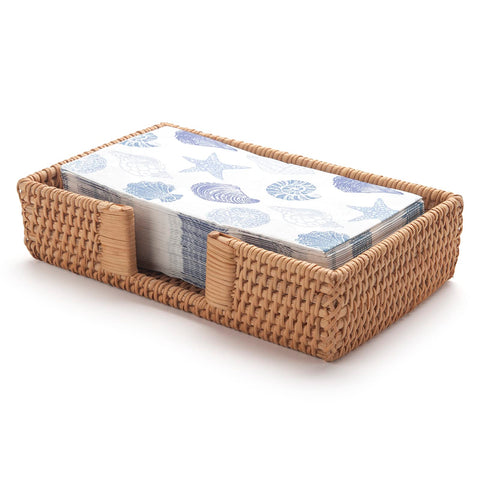 YANGQIHOME bandeja-servilletas rattan natural, decoración natural para comedor